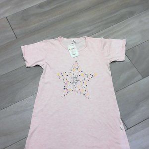 Girls Light Pink Short Sleeve Nightgown